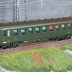 Ree Modeles VB401 Voiture voyageurs DEV AO Couchettes, SNCF, B9c9 myfi, vert 306, ep.III Ree Modeles VB-401 - 1