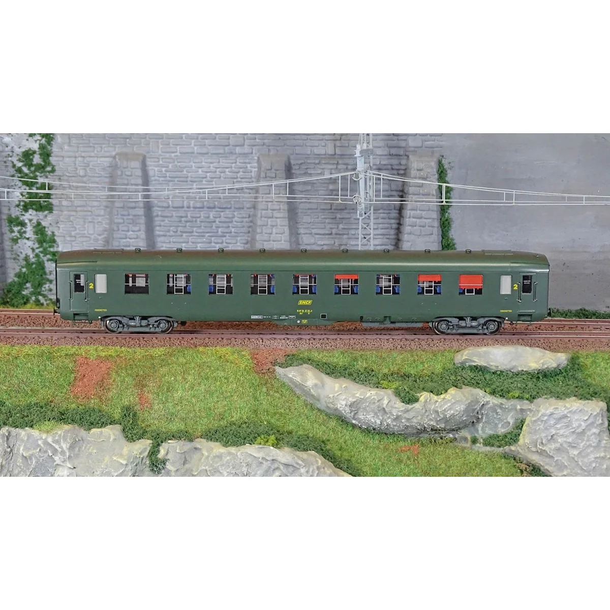 Ree Modeles VB406 DEV AO Sleeping Car, SNCF, B9c9, Green 301, frame...