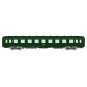 VB-407-Ree Modeles VB407 DEV AO Sleeping Car, SNCF, B9c9, Green 301, framed logo, Corail cartouche, ep.IV-V