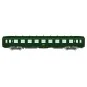 VB-407-Ree Modeles VB407 DEV AO Sleeping Car, SNCF, B9c9, Green 301, framed logo, Corail cartouche, ep.IV-V