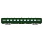 VB-408-Ree Modeles VB408 Voiture voyageurs DEV AO Couchettes, SNCF, B9c9, Vert 301, logo encadré, cartouche Corail, ep.IV-V