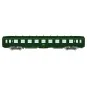 VB-408-Ree Modeles VB408 Voiture voyageurs DEV AO Couchettes, SNCF, B9c9, Vert 301, logo encadré, cartouche Corail, ep.IV-V