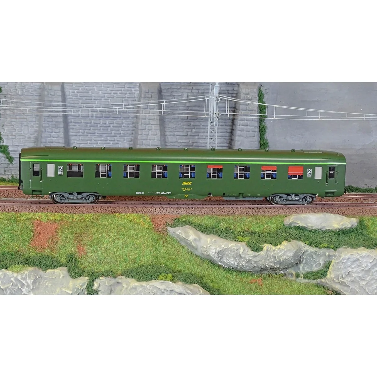 Ree Modeles VB408 DEV AO Sleeping Car, SNCF, B9c9, Green 301, frame...