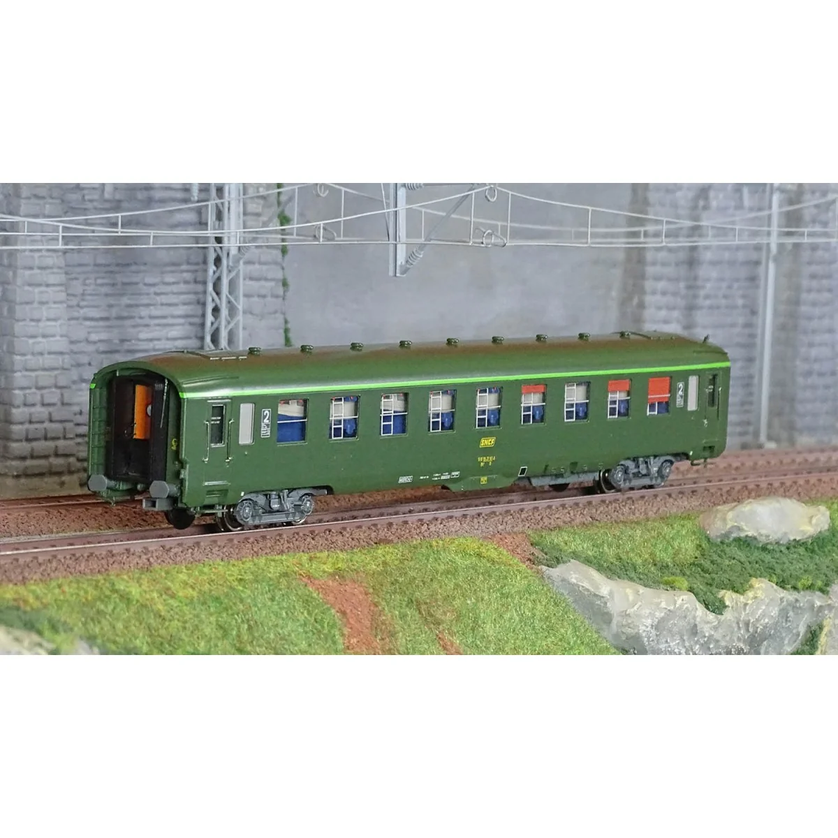 Ree Modeles VB408 DEV AO Sleeping Car, SNCF, B9c9, Green 301, frame...