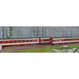 Jouef HJ4191 Set de 3 voitures voyageurs Grand Confort TEE Le Kléber, SNCF, A8u / A8tu / Vru, éclairées Jouef HJ4191 - 1