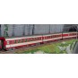 HJ4192-Jouef HJ4192 Set de 3 voitures voyageurs Grand Confort TEE Le Kléber, SNCF, A8u / A8tu / A4Dtux, éclairées