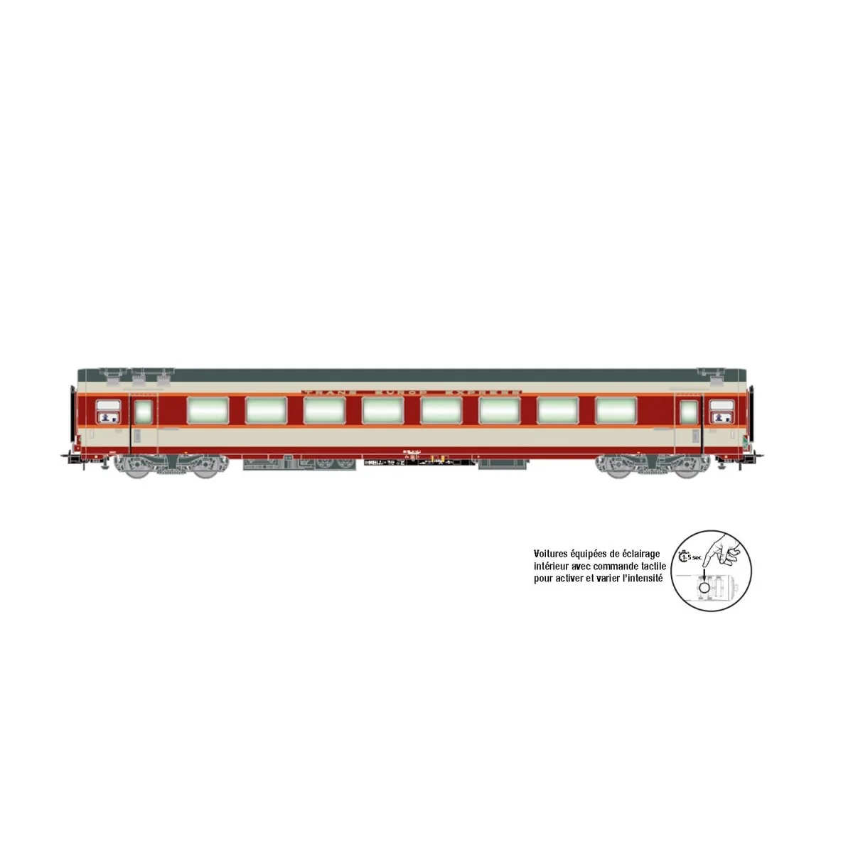 Jouef HJ4194 Grand Confort passenger car TEE Le Kléber, SNCF, A8tu,...