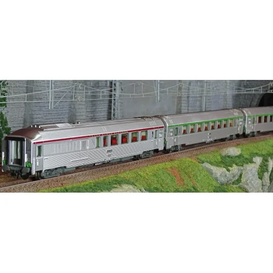 Jouef HJ4196 Set de 3 voitures voyageurs, EC Etoile du Nord, SNCF, A4Dtux / B8u / B9 1/2tu Jouef HJ4196 - 2 HJ4196-Jouef HJ4196 Set de 3 voitures voyageurs, EC Etoile du Nord, SNCF, A4Dtux / B8u / B9 1/2tu