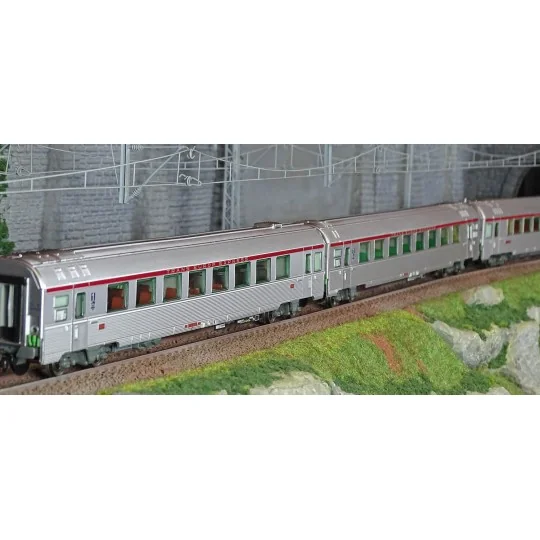 HJ4197-Jouef HJ4197 Set de 3 voitures voyageurs, EC Etoile du Nord, SNCF, Vru / A3rtu / A8u