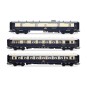 HJ4199-Jouef HJ4199 Set of 3 CIWL passenger cars, Etoile du Nord, DD3 / VPC Côte d'Azur / VP Étoile du Nord, illuminated