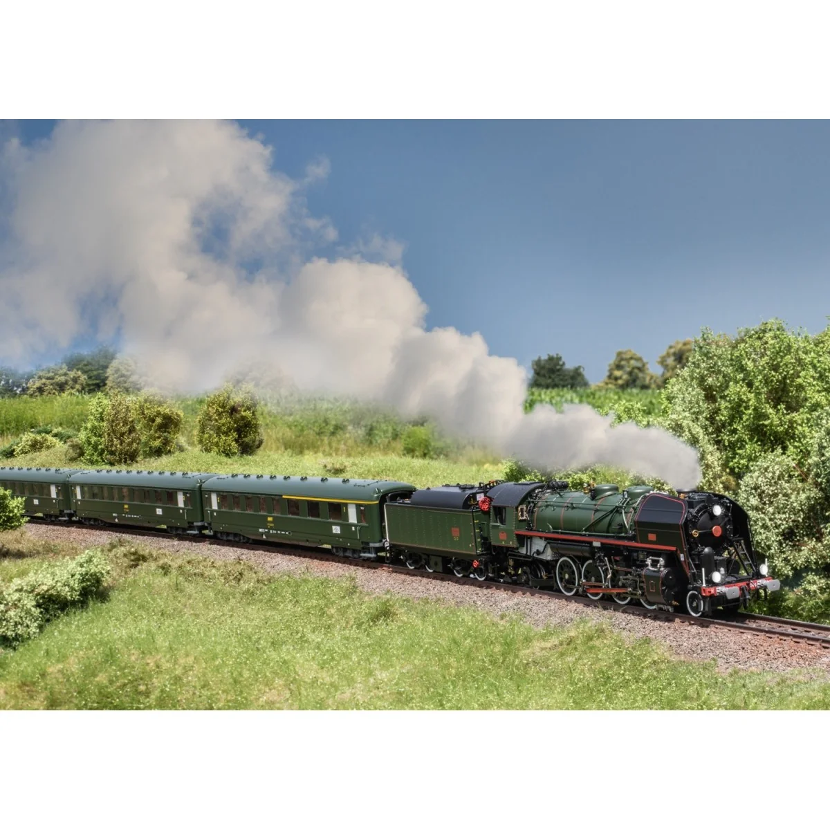 Trix 25141 Class 141-R 1244 Steam Locomotive, SNCF, Digital Sound -...