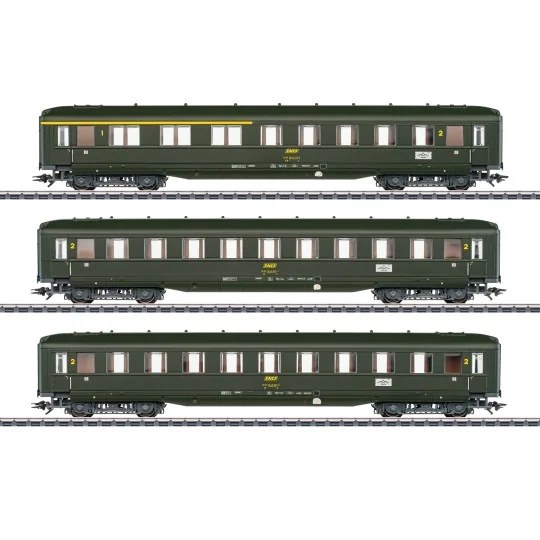 Marklin_43230-Marklin 43230 Set of 3 passenger cars, SNCF, 2x 2nd class and 1x 1st/2nd class