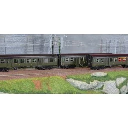 EPM 41.33.08 Set of 3 Romilly coaches, ABtmyp + Btmyfp + BDtmyp, bl...