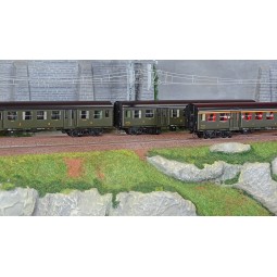 EPM 41.33.09 Set of 3 Romilly coaches, Atmyp + Btmyfp + Btmyp, blac...