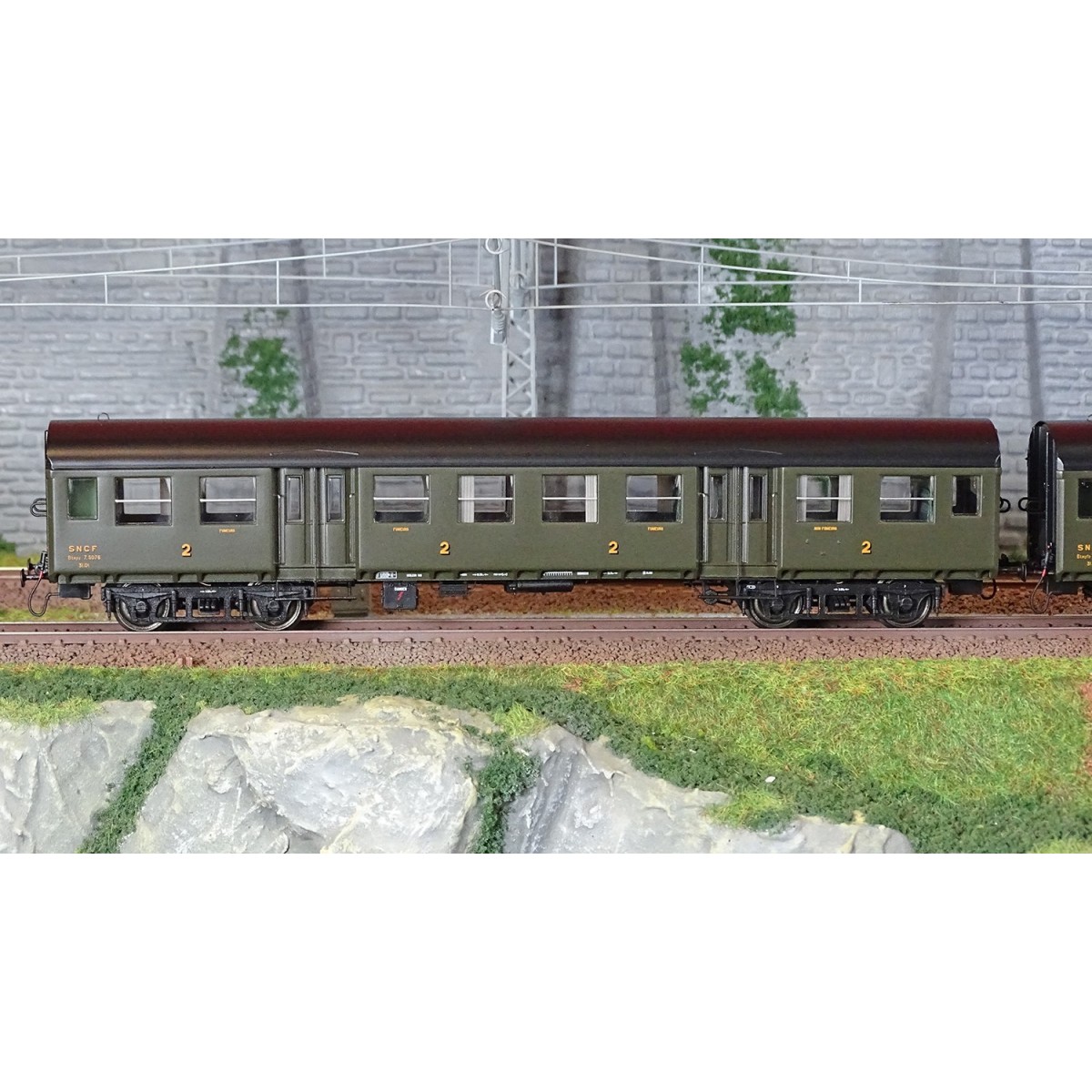 EPM 41.33.09 Set de 3 voitures Romilly, Atmyp + Btmyfp + Btmyp, châssis noir, SNCF, éclairé EPM, Euro Passion Models EPM_41.33.0