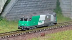 Azar L01-FR2A BB 67478 diesel locomotive, SNCF, FRET livery, cap lo...