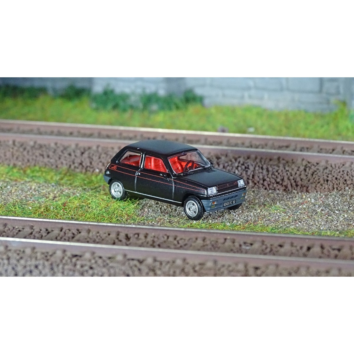 Ree Modeles CB162 Voiture Renault R5 Alpine 1978 Phase 2, Noire Ree Modeles CB-162 - 1