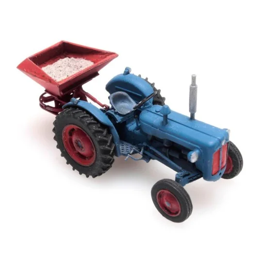 Artitec 387.347 Blue FORD Tractor with Seed Drill - Artitec - Arti_... Arti_387.347-Artitec 387.347 Blue FORD Tractor with Seed Drill - Arti_387.347