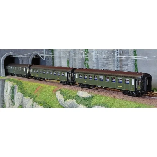 MW_40935-Models Word 40935 Set de 3 voitures OCEM PL et RA, A8 / B9 / B9, ETAT