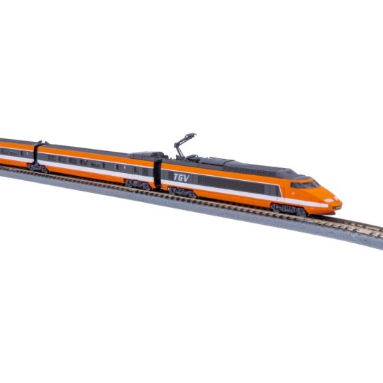 AZAR_T01-OR1D-Azar T01-OR1D TGV Paris South-East (PSE) set, world record, SNCF, orange, digital, Z scale