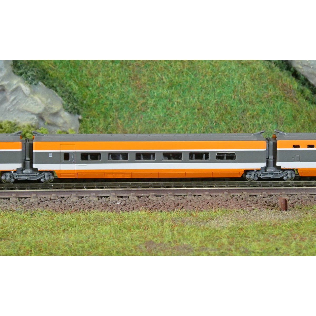 Azar T01-OR1A Coffret TGV Paris Sud-Est (PSE), record du monde, SNCF, orange, échelle Z AZAR Models AZAR_T01-OR1A - 3