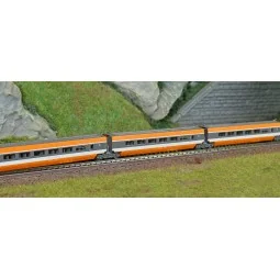 Azar T01-OR2 Set of 3 additional TGV Paris Sud-Est (PSE) cars, worl...