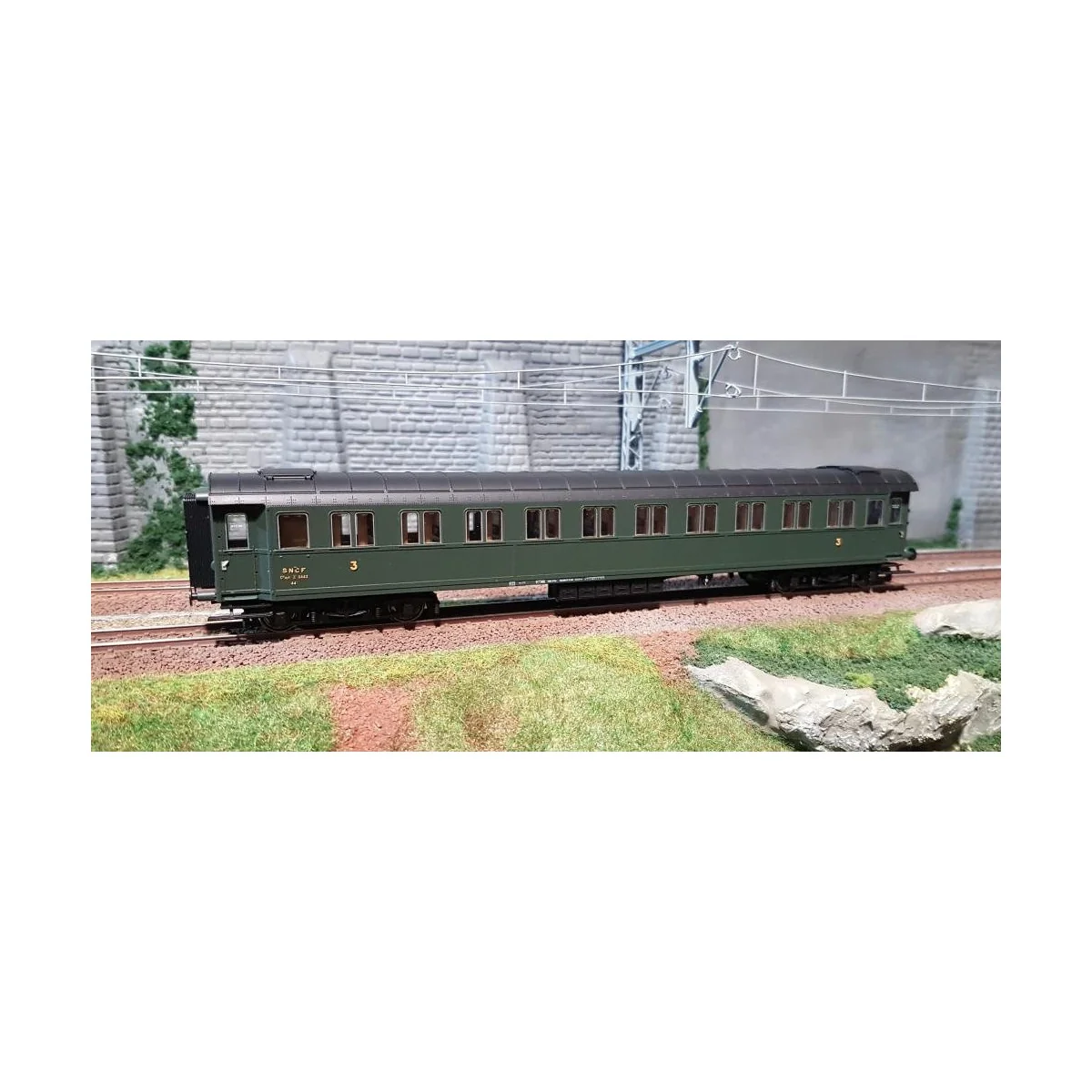 Ree Modeles VB 50273 Passenger car, C10 3rd class, 11443, ex-FS - R... Ree Modeles VB 50273 Passenger car, C10 3rd class, 11443, ex-FS - R...