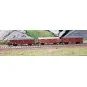 Liliput_260136-Liliput 260136 Set de 3 wagons couverts DB AG, bruns