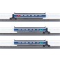 AZAR_T01-AB2-Azar T01-AB2 Set of 3 additional TGV Paris Sud-Est (PSE) cars, SNCF, Atlantique, Z scale