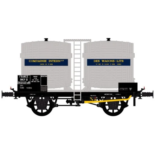 Lsm_30560-Ls Models 30560 Wagon citerne OCEM Bi-foudres, sans guérite, gris, CIWL, SNCF