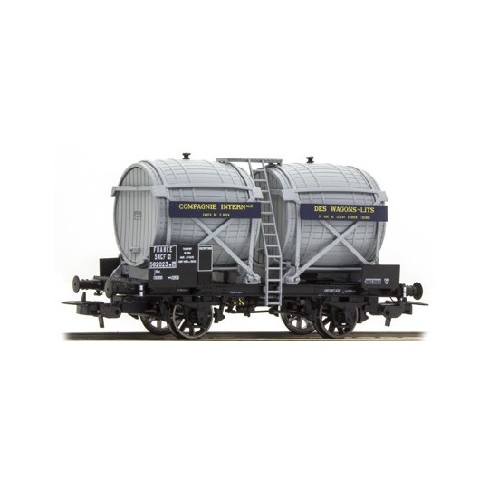 Lsm_30560-Ls Models 30560 Wagon citerne OCEM Bi-foudres, sans guérite, gris, CIWL, SNCF