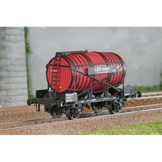 Ls Models 30563 OCEM Monovoltaic Tank Wagon, without guard's cabin,... Lsm_30563-Ls Models 30563 OCEM Monovoltaic Tank Wagon, without guard's cabin, brown, CES FRERES, SNCF
