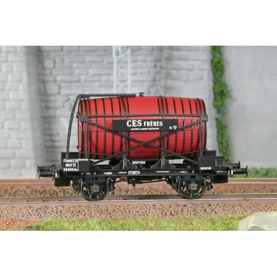 Ls Models 30563 OCEM Monovoltaic Tank Wagon, without guard's cabin,... Lsm_30563-Ls Models 30563 OCEM Monovoltaic Tank Wagon, without guard's cabin, brown, CES FRERES, SNCF