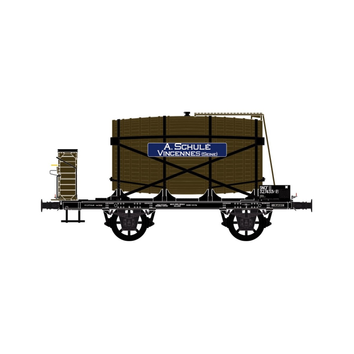 Ls Models 30564 OCEM Monovoltaic Tank Wagon, with guard's cabin, br...