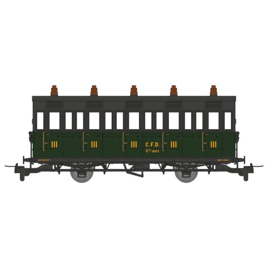 VM-042-Ree Modeles VM042 Wagon "CAGE A POULE", CFD, N°1805, HOm