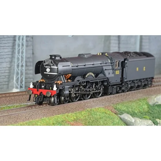 Trix_22885-Trix 22885 Locomotive à vapeur classe A3, Flying Scotsman, Wartime Black, digitale sonore
