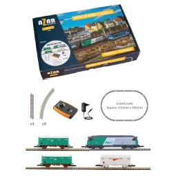 Azar AZP02 Freight Train Starter Set, SNCF BB 67400 Freight Locomot...