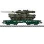 Marklin 48843 Rlmmps flat wagon for heavy load transport, DB, with ... Marklin_48843-Marklin 48843 Rlmmps flat wagon for heavy load transport, DB, with Leopard 2A6 tank