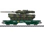 Marklin_48870-Marklin 48870 Rlmmps flat wagon for heavy load transport, DB, with Leopard 2A6 tank
