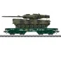 Marklin 48871 Rlmmps flat wagon for heavy load transport, DB, with ... Marklin_48871-Marklin 48871 Rlmmps flat wagon for heavy load transport, DB, with Leopard 2A6 tank