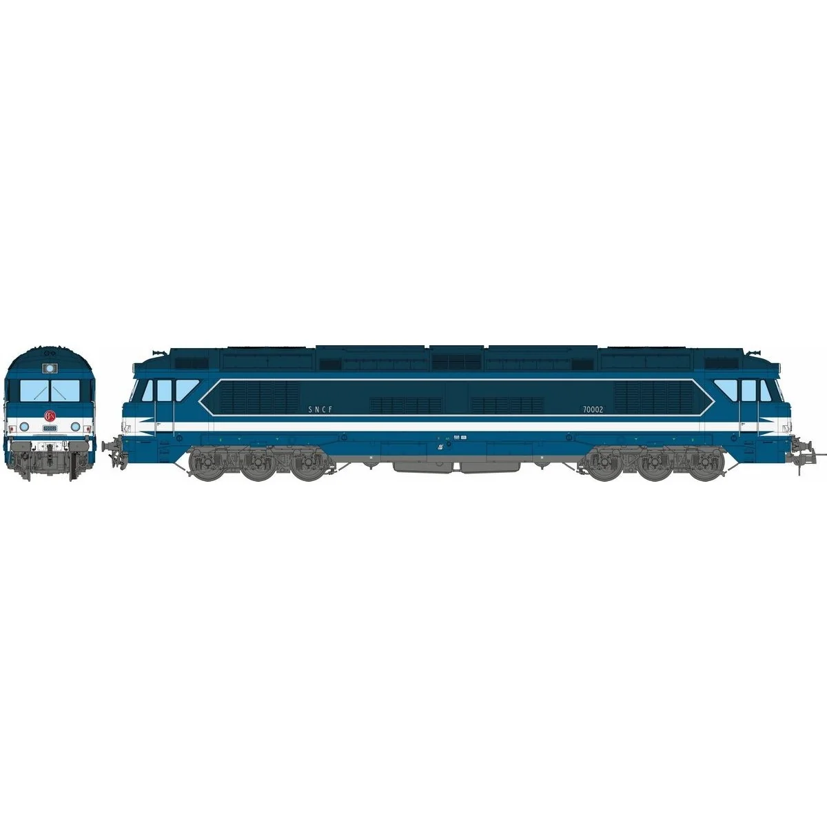 Ree Modeles CC70002 CC 70002 diesel locomotive, original livery, em...