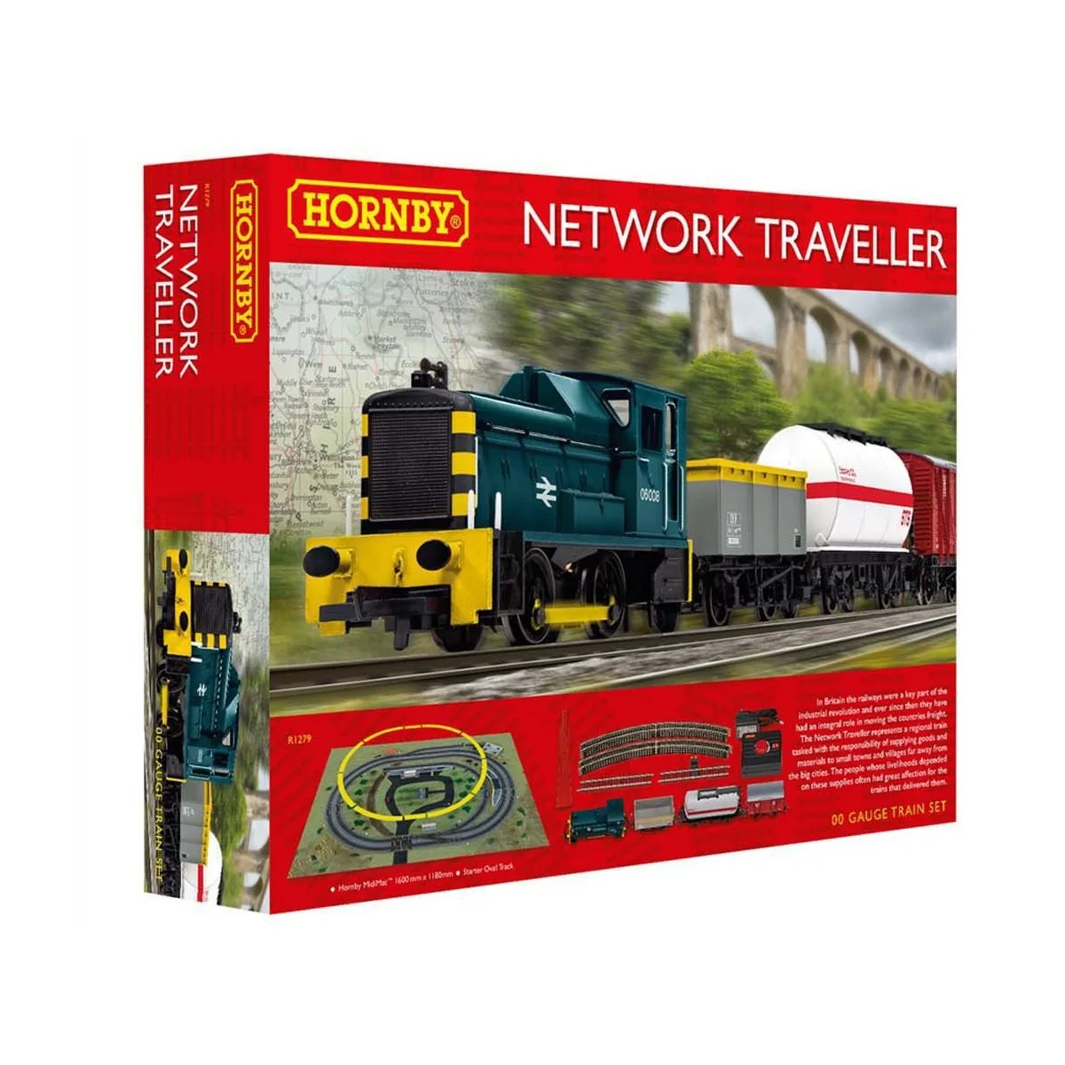 Hornby R1279P Network Traveller HO/OO Starter Set Hornby R1279P Network Traveller HO/OO Starter Set