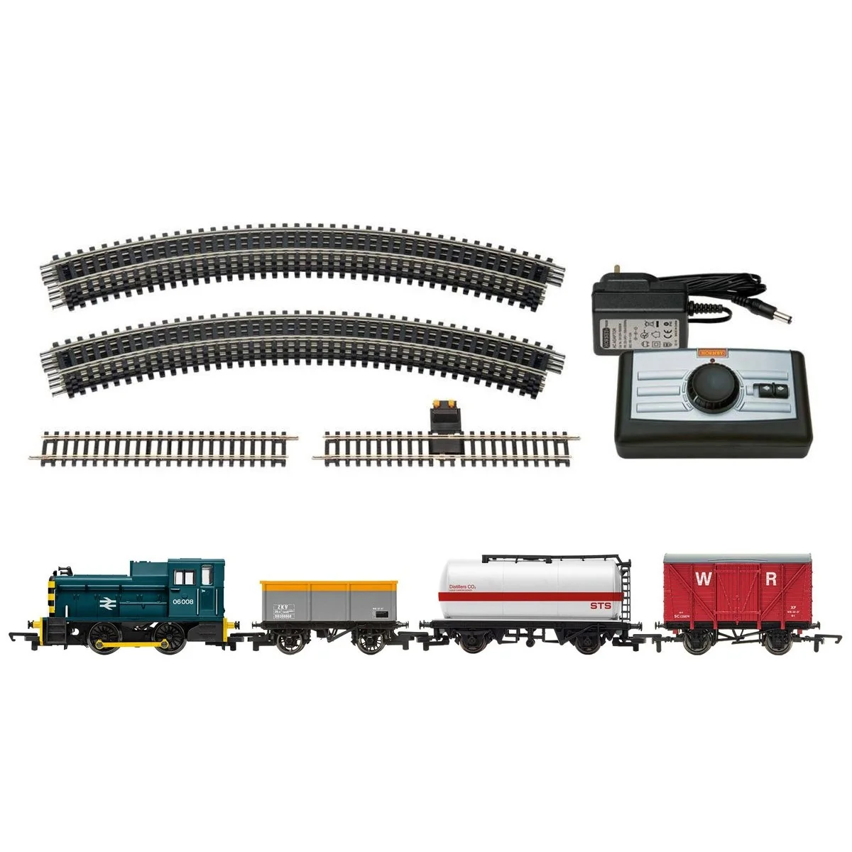 Hornby R1279P Network Traveller Starter Set, diesel locomotive + wa...