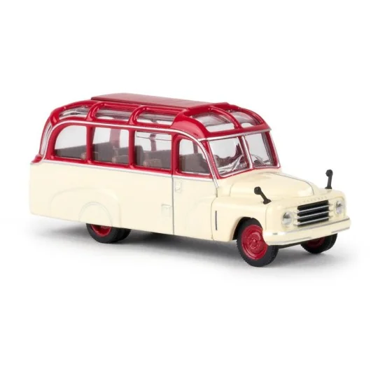 Sai_58180-Sai 58180 Hanomag L28 Lohner-Bus coach, red / cream