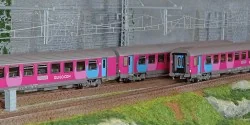 LS Models 40992 Set of 3 VTU B10/B11/B11 coaches, Ouigo, light grey...