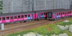 LS Models 40993 Set of 3 VTU B10/B11/B11 coaches, Ouigo, dark grey ...