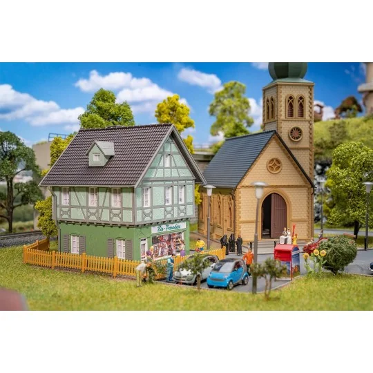 Faller_190038-Faller 190038 Maquette, Coffret promotionnel Vie de village