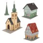 Faller_190038-Faller 190038 Model Kit, Promotional Set Village Life