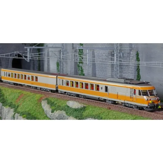 EPM_E.22.15.04-EPM E.22.15.04 Coffret rame complète RTG N°37, gris Béton 804 et Chamois 432, blason Tours, Caen