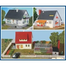 Sai 216 Set of 3 pavilions including a market gardener and barriers...